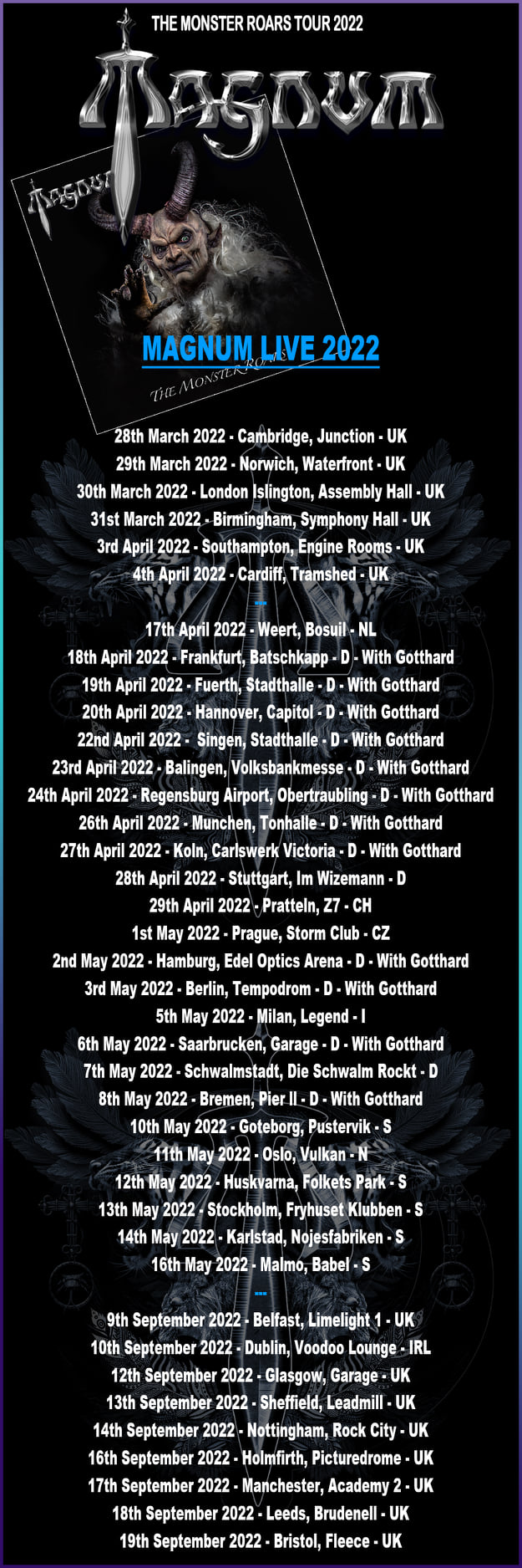 The Monster Tours...