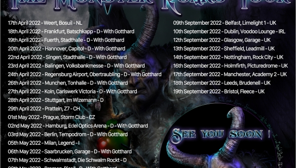 Rescheduled dates for Southampton and Cardiff 