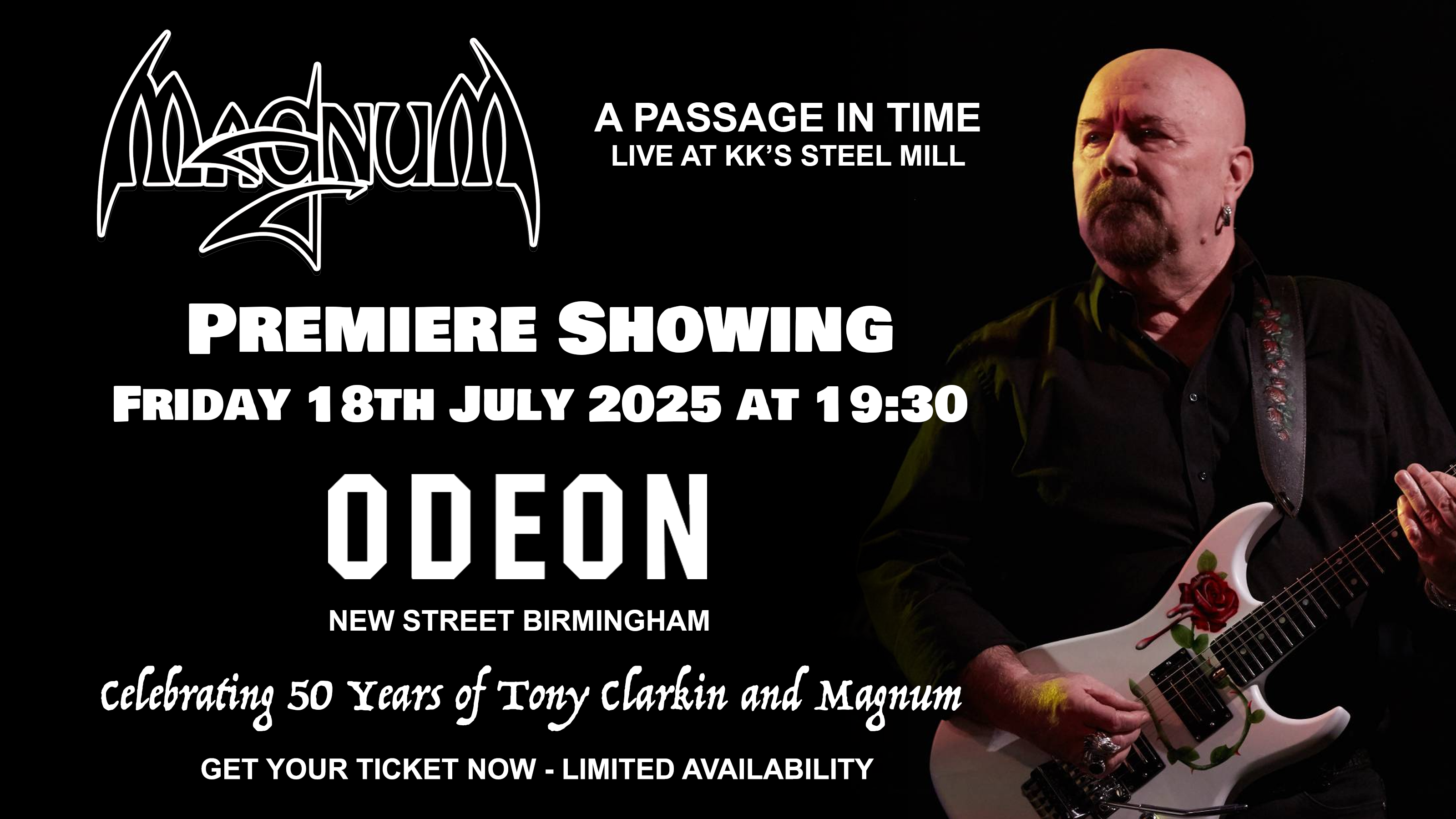 Premiere Showing of 'Magnum - A Passage in Time' - Live at KK's Steel Mill